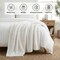 Americanflat Throw Blanket - 50x60 Inch Double Sided Luxe Faux Fur - Soft Plush Fleece Bedding - Cozy Warmth For Living Room Couch Or Sofa - White